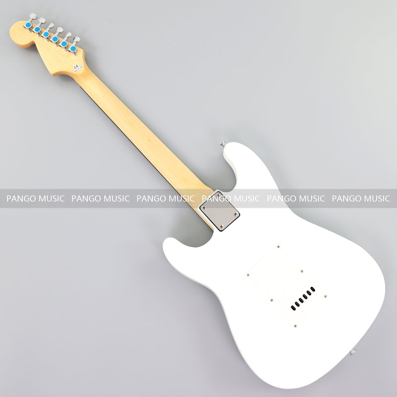 6-String ST-Style Electric Guitar with Gloss White Finish (PHY-169F, Fast Shipping, Tariff-free)