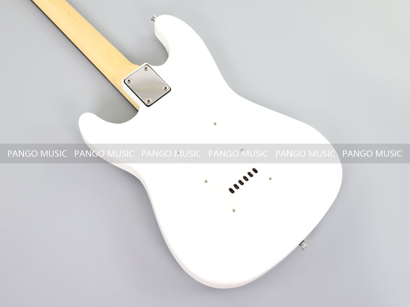 6-String ST-Style Electric Guitar with Gloss White Finish (PHY-169F, Fast Shipping, Tariff-free)