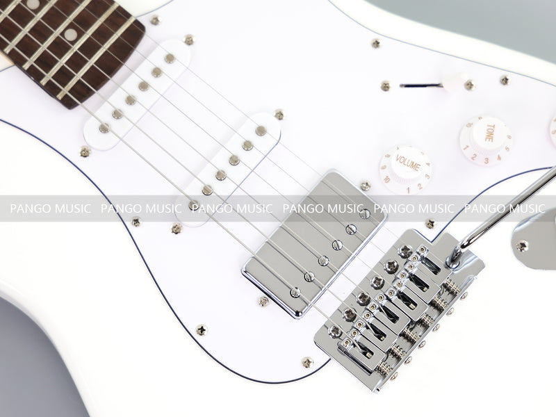 6-String ST-Style Electric Guitar with Gloss White Finish (PHY-169F, Fast Shipping, Tariff-free)