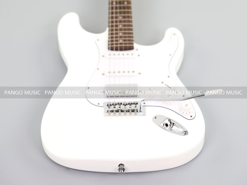 6-String ST-Style Electric Guitar with Gloss White Finish (PHY-169F, Fast Shipping, Tariff-free)