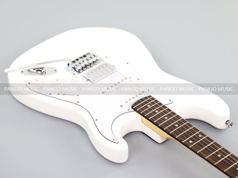 6-String ST-Style Electric Guitar with Gloss White Finish (PHY-169F, Fast Shipping, Tariff-free)