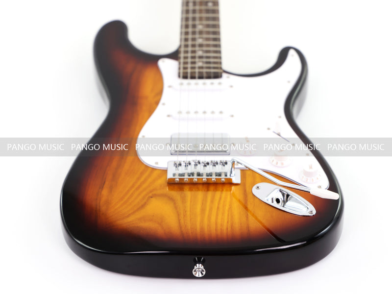 6-String ST-Style Electric Guitar with Gloss Sunburst Finish (PHY-171F, Fast Shipping, Tariff-free)