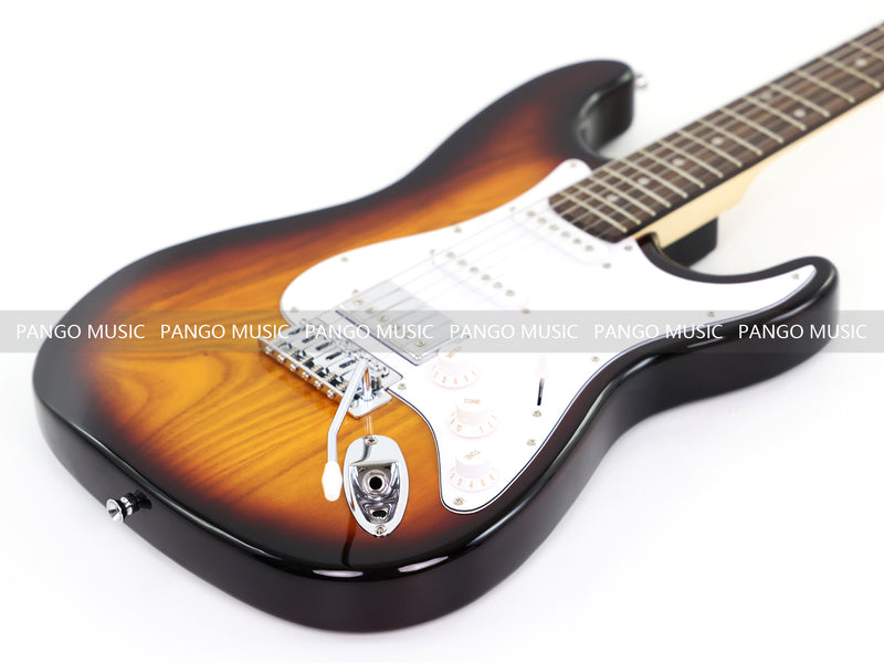 6-String ST-Style Electric Guitar with Gloss Sunburst Finish (PHY-171F, Fast Shipping, Tariff-free)