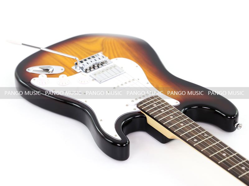 6-String ST-Style Electric Guitar with Gloss Sunburst Finish (PHY-171F, Fast Shipping, Tariff-free)
