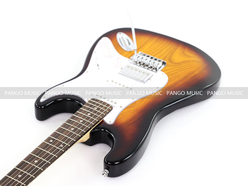 6-String ST-Style Electric Guitar with Gloss Sunburst Finish (PHY-171F, Fast Shipping, Tariff-free)