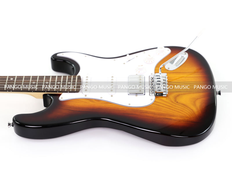 6-String ST-Style Electric Guitar with Gloss Sunburst Finish (PHY-171F, Fast Shipping, Tariff-free)
