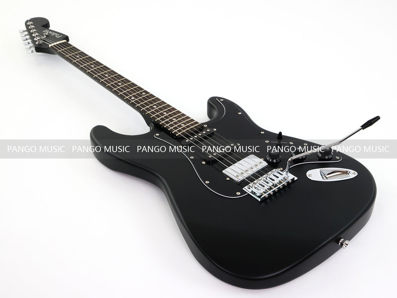 6-String ST-Style Electric Guitar with Matte Black Finish (PHY-172F, Fast Shipping, Tariff-free)