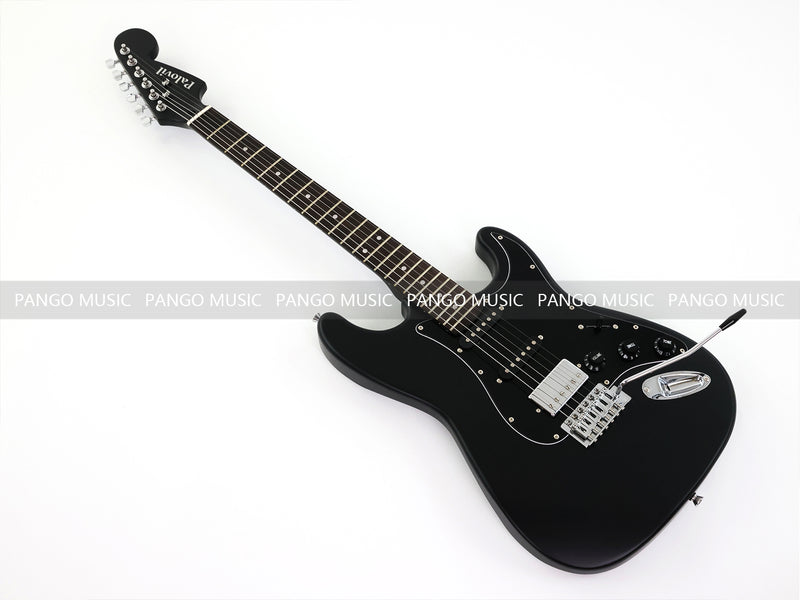 6-String ST-Style Electric Guitar with Matte Black Finish (PHY-172F, Fast Shipping, Tariff-free)