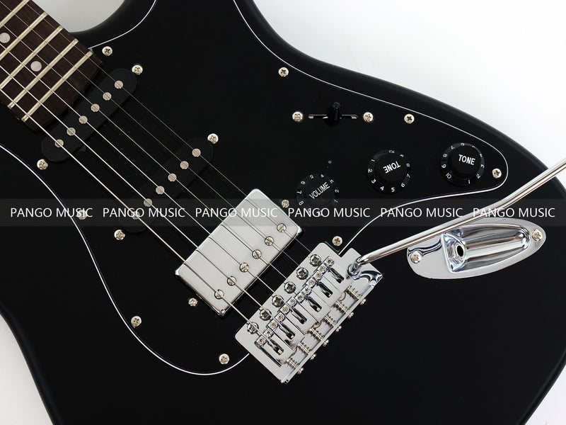 6-String ST-Style Electric Guitar with Matte Black Finish (PHY-172F, Fast Shipping, Tariff-free)