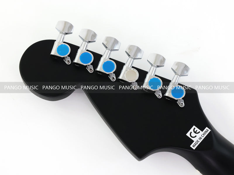 6-String ST-Style Electric Guitar with Matte Black Finish (PHY-172F, Fast Shipping, Tariff-free)