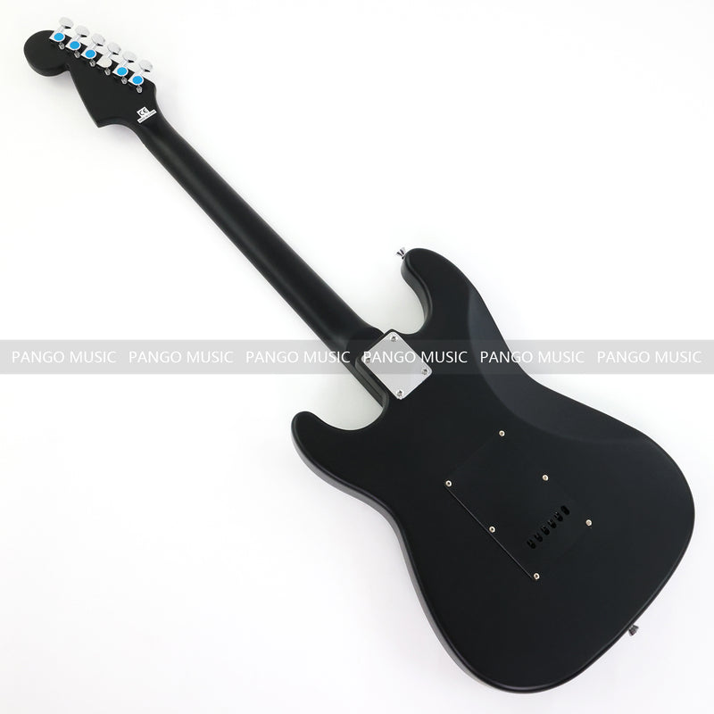 6-String ST-Style Electric Guitar with Matte Black Finish (PHY-172F, Fast Shipping, Tariff-free)