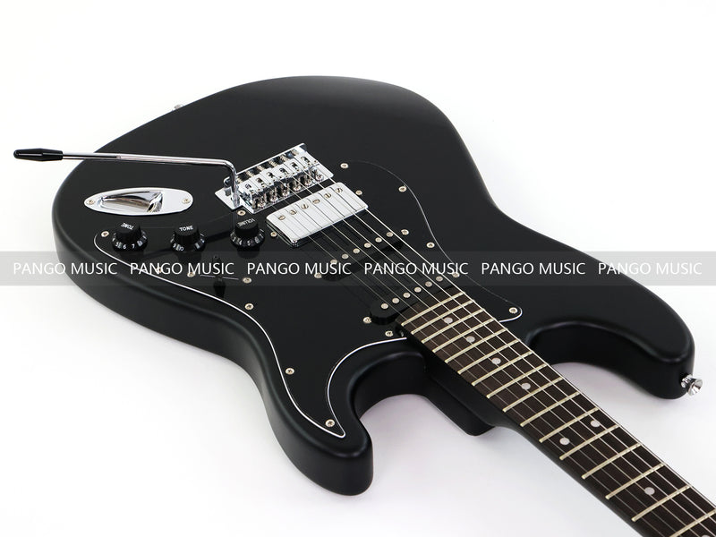 6-String ST-Style Electric Guitar with Matte Black Finish (PHY-172F, Fast Shipping, Tariff-free)