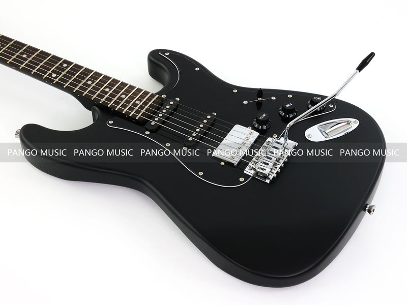 6-String ST-Style Electric Guitar with Matte Black Finish (PHY-172F, Fast Shipping, Tariff-free)