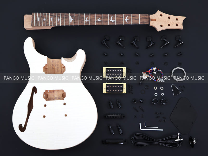 PRS Style DIY Electric Guitar Kit with Flamed Maple Top (16272, Limited Edition)