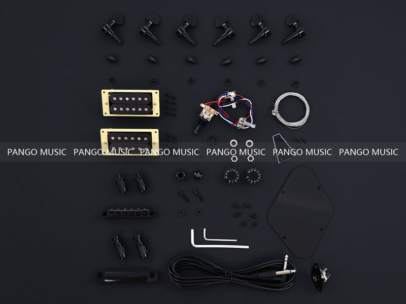 PRS Style DIY Electric Guitar Kit with Flamed Maple Top (16272, Limited Edition)