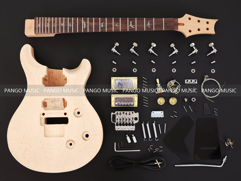 PRS Style DIY Electric Guitar Kit with Solid Maple Veneer (13430, Limited Edition)