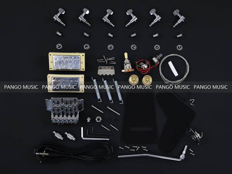 PRS Style DIY Electric Guitar Kit with Quilted Maple Top (12066, Limited Edition)