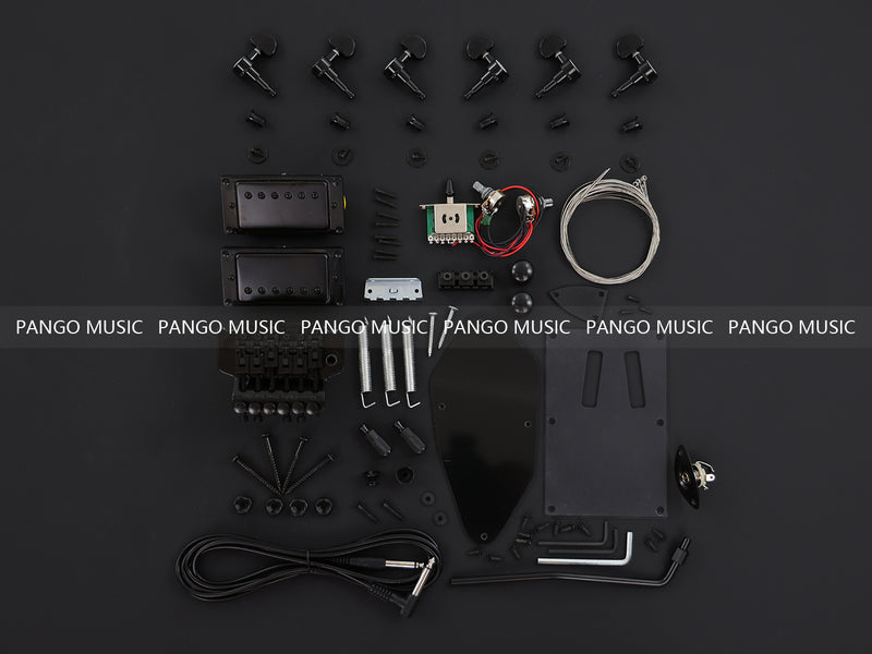 PRS Style DIY Electric Guitar Kit with Quilted Maple Top (12322, Limited Edition)