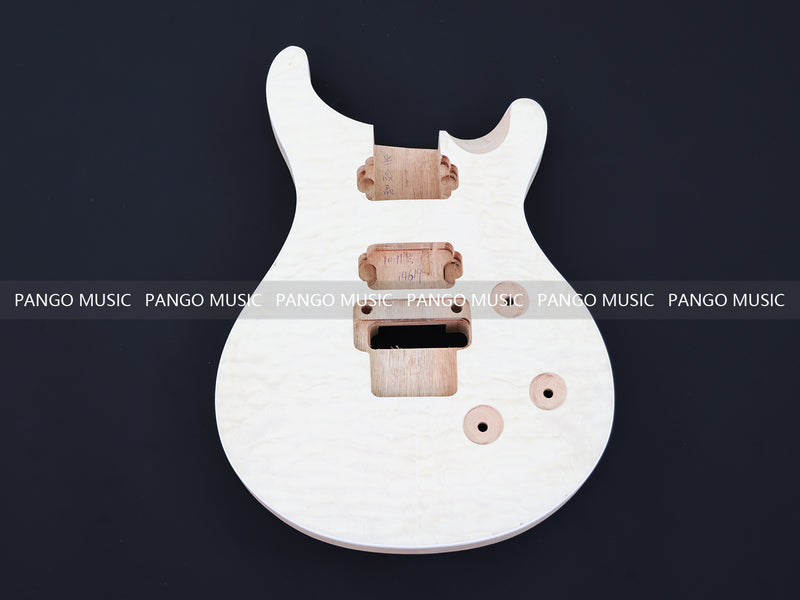 PRS Style DIY Electric Guitar Kit with Quilted Maple Veneer (14619, Limited Edition)
