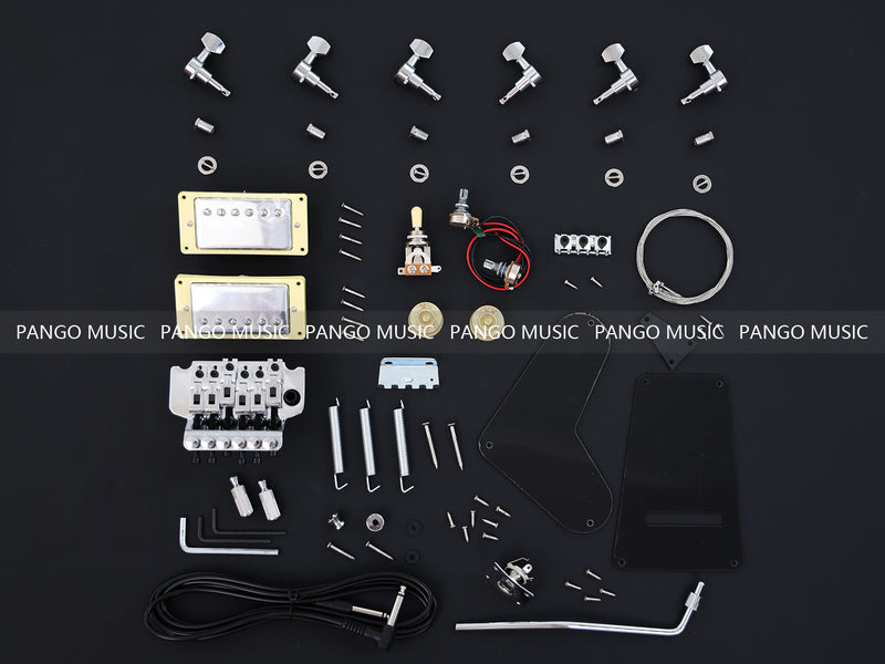 PRS Style DIY Electric Guitar Kit with Quilted Maple Veneer (14619, Limited Edition)