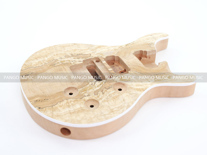 PRS Style DIY Electric Guitar Kit with Spalted Maple Top (11460, Limited Edition)