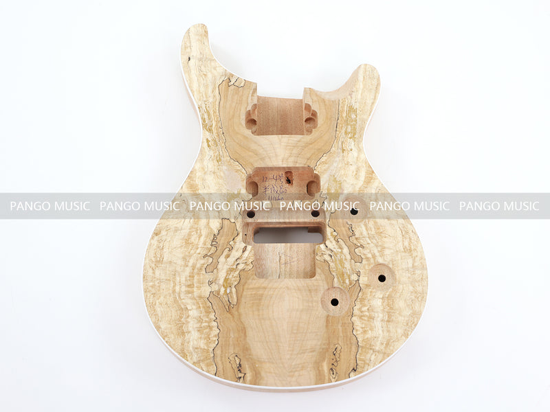 PRS Style DIY Electric Guitar Kit with Spalted Maple Top (11460, Limited Edition)