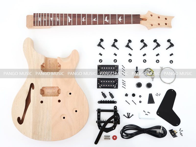PRS Style F Holes Body DIY Electric Guitar Kit (PRS-728X)