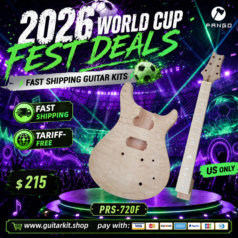 PRS Style DIY Electric Guitar Kit (PRS-720F, Fast Shipping, Tariff-free)