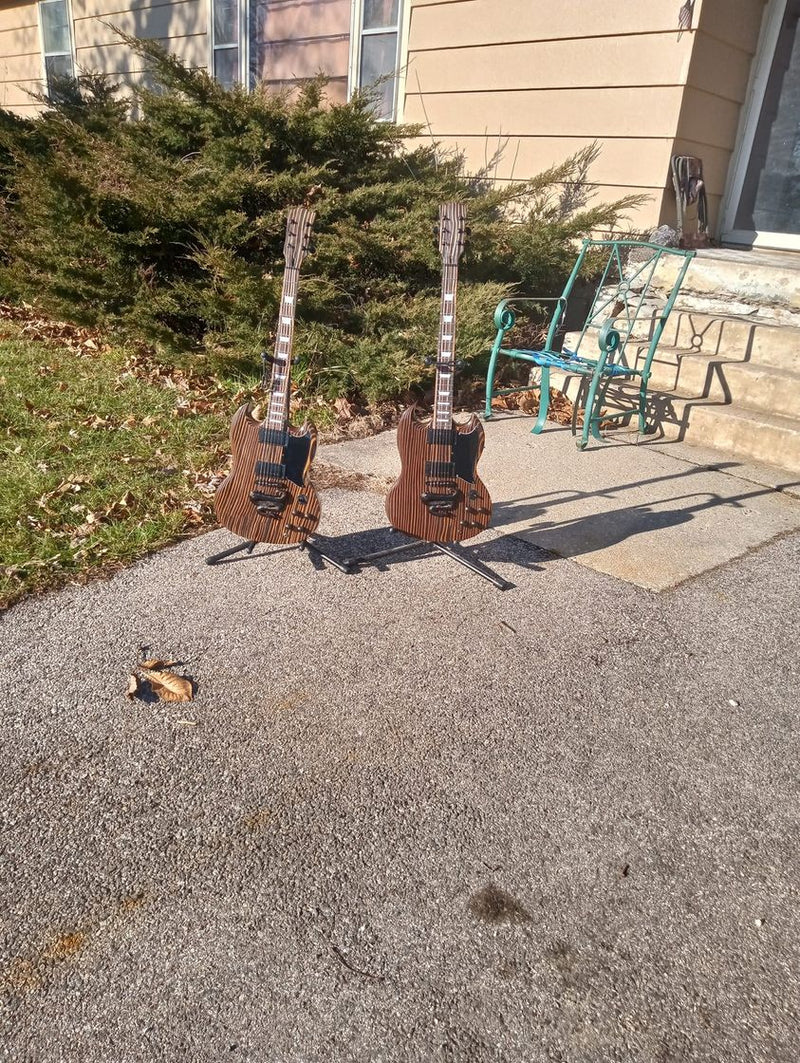 SG Style All Zebrawood DIY Electric Guitar Kit (PSG-529)