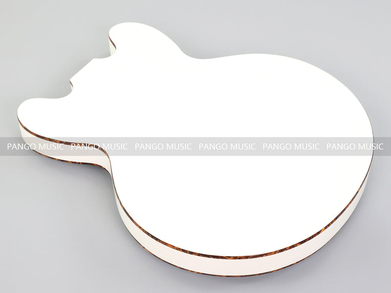 Pango Music 4 String Semi Hollow 335 Style DIY Electric Bass Guitar Kit (19574, Limited Edition)