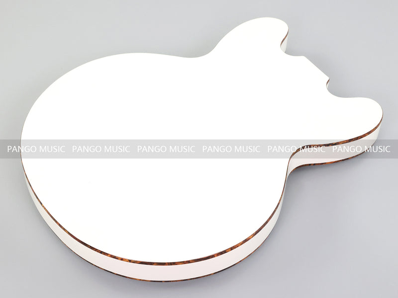Pango Music 4 String Semi Hollow 335 Style DIY Electric Bass Guitar Kit (19574, Limited Edition)
