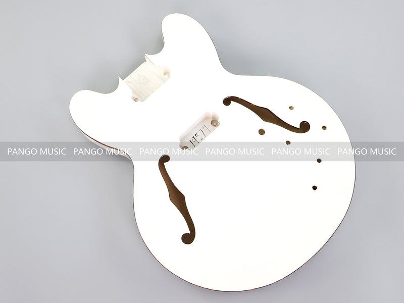 Pango Music 4 String Semi Hollow 335 Style DIY Electric Bass Guitar Kit (19574, Limited Edition)