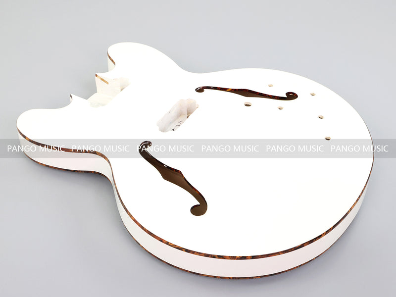 Pango Music 4 String Semi Hollow 335 Style DIY Electric Bass Guitar Kit (19574, Limited Edition)