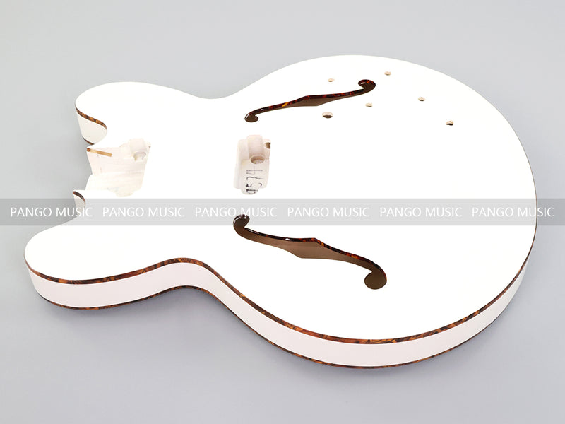 Pango Music 4 String Semi Hollow 335 Style DIY Electric Bass Guitar Kit (19574, Limited Edition)