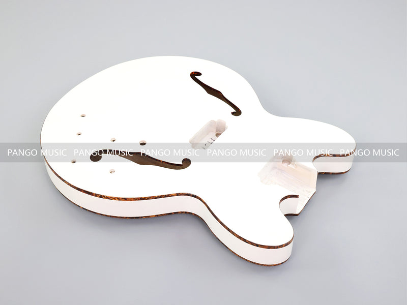 Pango Music 4 String Semi Hollow 335 Style DIY Electric Bass Guitar Kit (19574, Limited Edition)