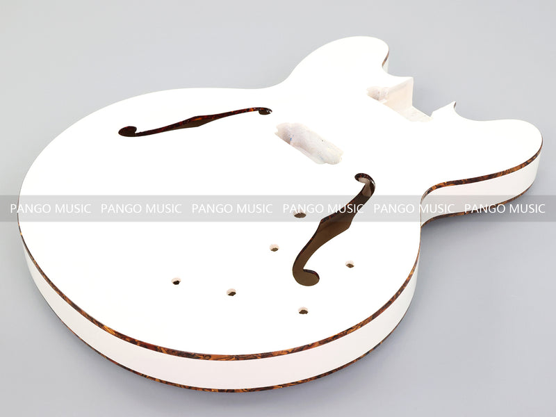 Pango Music 4 String Semi Hollow 335 Style DIY Electric Bass Guitar Kit (19574, Limited Edition)