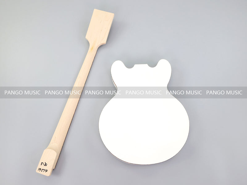 Pango Music 4 String Semi Hollow 335 Style DIY Electric Bass Guitar Kit (19574, Limited Edition)