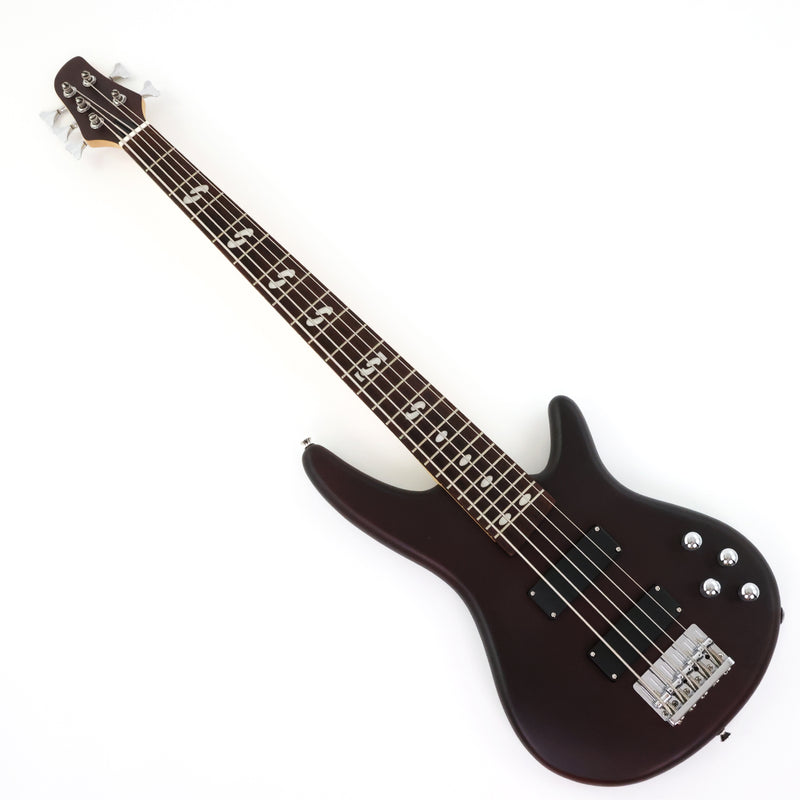 Pango Music 5 String Alder Body Electric Bass Guitar with Satin Black Finish (LEB-453)
