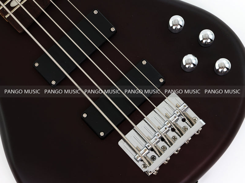 Pango Music 5 String Alder Body Electric Bass Guitar with Satin Black Finish (LEB-453)