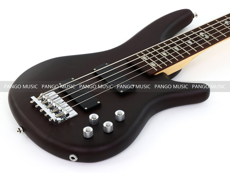 Pango Music 5 String Alder Body Electric Bass Guitar with Satin Black Finish (LEB-453)