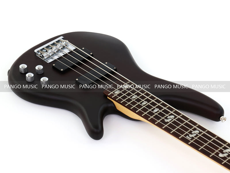 Pango Music 5 String Alder Body Electric Bass Guitar with Satin Black Finish (LEB-453)