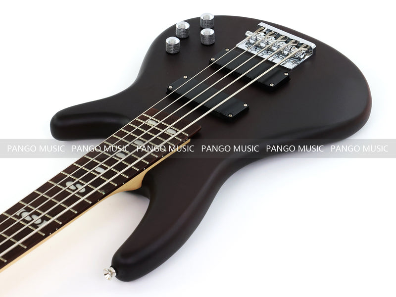 Pango Music 5 String Alder Body Electric Bass Guitar with Satin Black Finish (LEB-453)