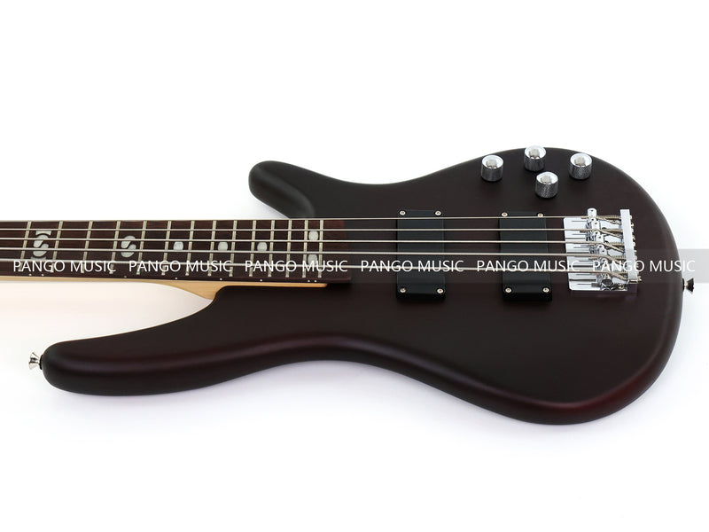 Pango Music 5 String Alder Body Electric Bass Guitar with Satin Black Finish (LEB-453)
