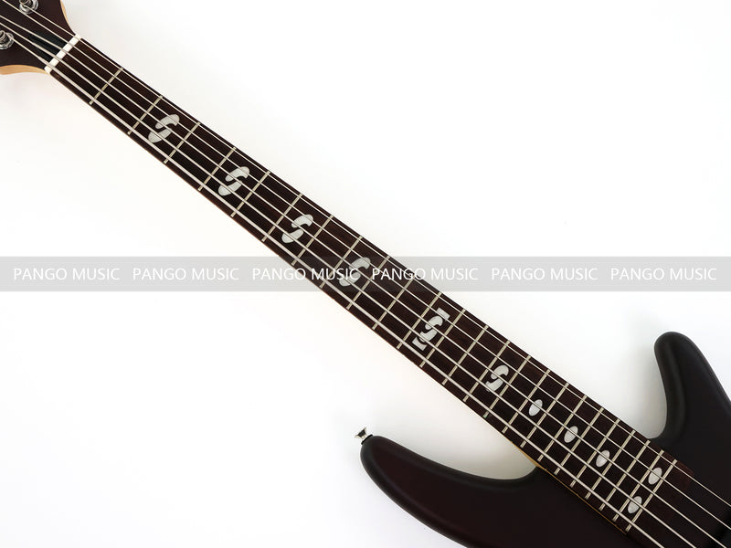 Pango Music 5 String Alder Body Electric Bass Guitar with Satin Black Finish (LEB-453)