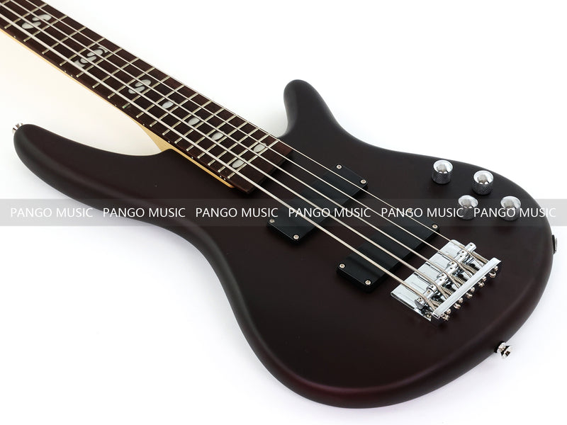 Pango Music 5 String Alder Body Electric Bass Guitar with Satin Black Finish (LEB-453)