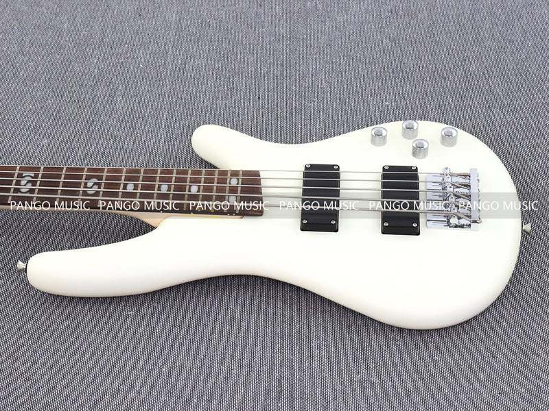 Pango Music 5 String Alder Body Electric Bass Guitar with Satin Ivory Finish (LEB-451)