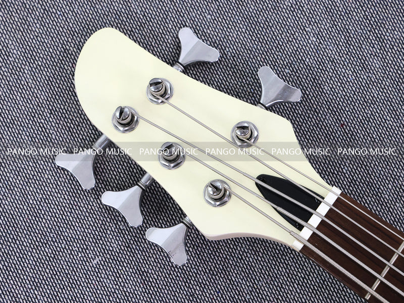 Pango Music 5 String Alder Body Electric Bass Guitar with Satin Ivory Finish (LEB-451)