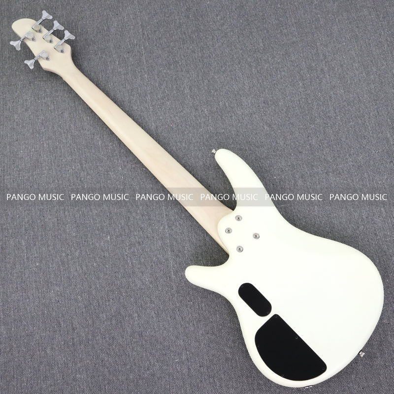 Pango Music 5 String Alder Body Electric Bass Guitar with Satin Ivory Finish (LEB-451)