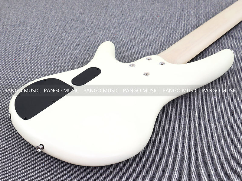 Pango Music 5 String Alder Body Electric Bass Guitar with Satin Ivory Finish (LEB-451)