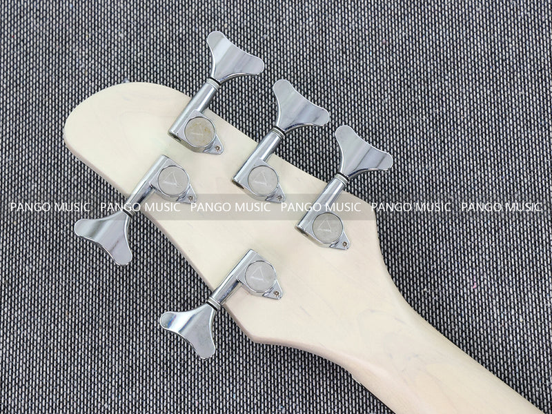 Pango Music 5 String Alder Body Electric Bass Guitar with Satin Ivory Finish (LEB-451)